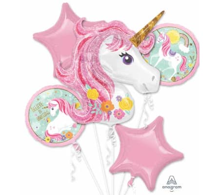 Magical Unicorn Super Fun Foil Balloon Bouquet