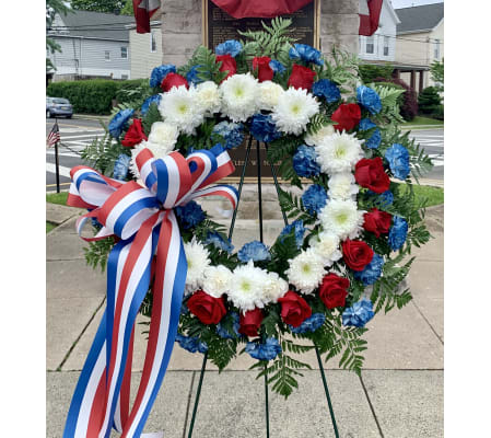 Patriotic Sympathy Wreath