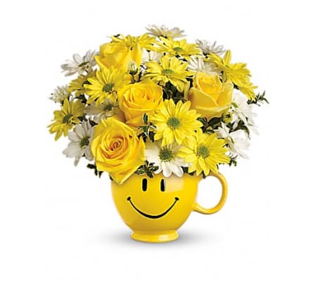 Be Happy Bouquet with Roses Teleflora
