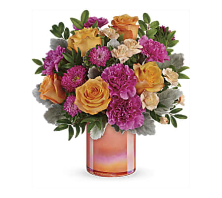 Perfect Spring Peach Bouquet Teleflora