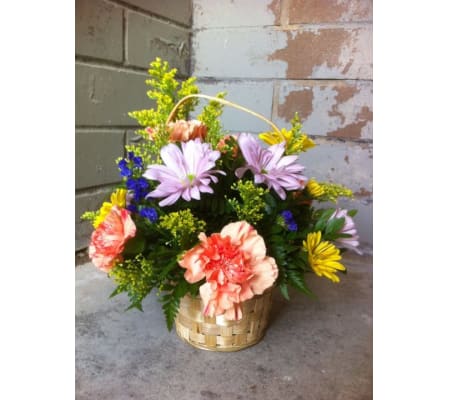 Garden Blooms Basket Arrangement