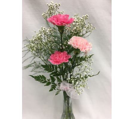 Carnation Bud Vase Arrangement