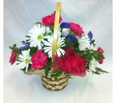 Basket of Blooms Arrangement