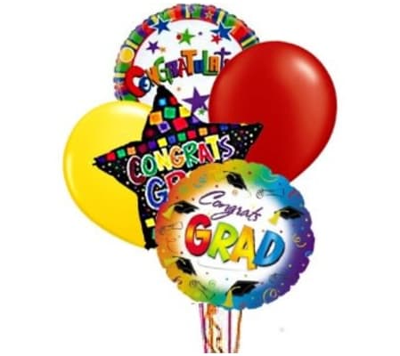 A Festive Graduation Balloon Bouquet