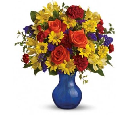 Teleflora's Three Cheers for You! Vase Arrangement
