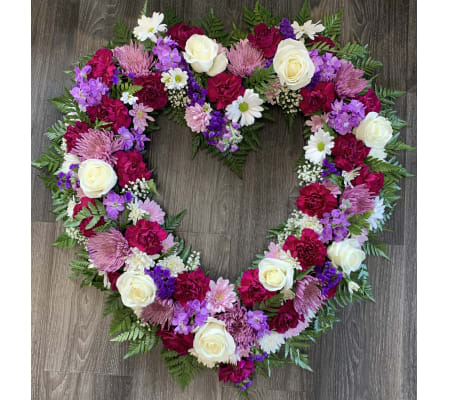 Purple Open Heart