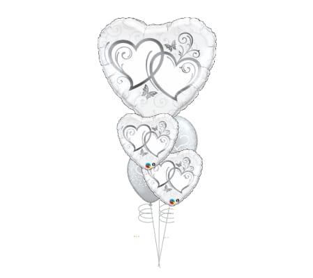Silver Love Cheerful Balloon Bouquet