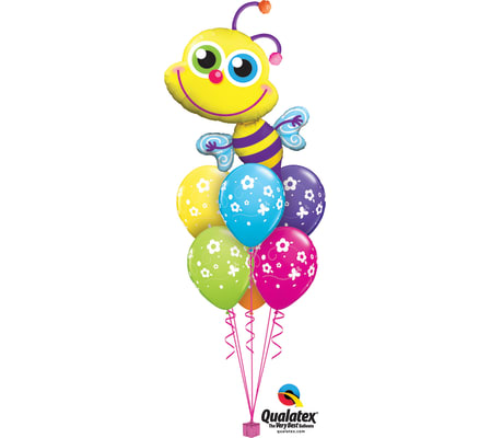 Beaming Bee Awesome Balloon Bouquet