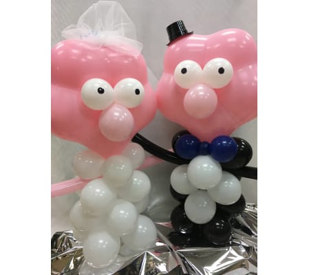 Bride & Groom Balloon Buddy Duo