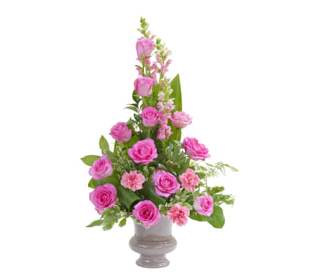 Peacefully Pink Small Urn