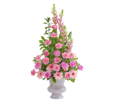 Peacefully Pink Large Urn