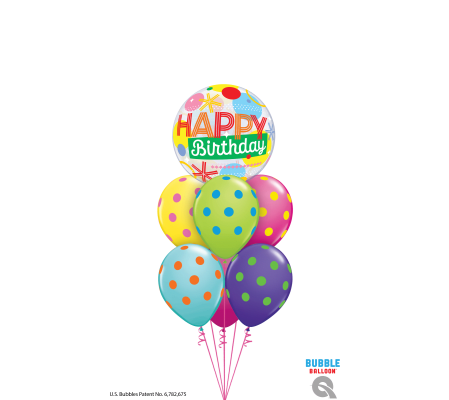 Another Year Brighter Bubble Balloon Bouquet