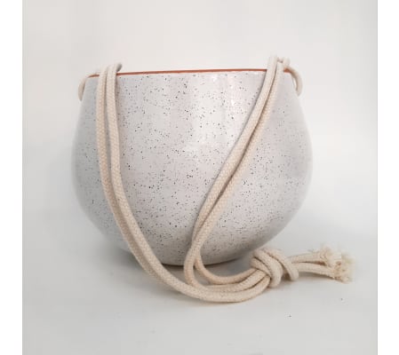 Speckled Hanging Pot