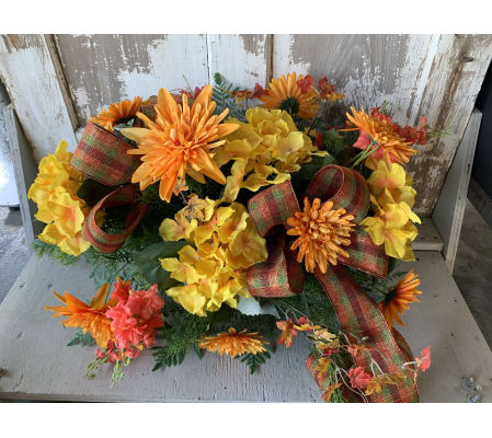 Yellow Silk Fall Cemetery Saddle