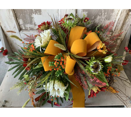 Velvet Yellow Silk Cemetery Saddle