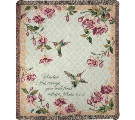 Ruby's Among the Fuchsia Tapestry Throw