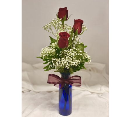 Triple Rose Vase
