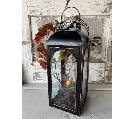 Deep Burgundy Fall Lantern