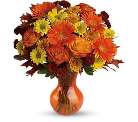 Teleflora's Forever Fall Days Vase Arrangement