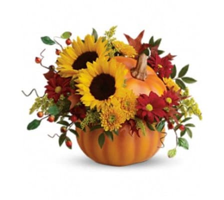 Teleflora's Pretty Pumpkin Bouquet Arrangement