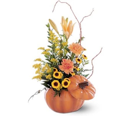 Teleflora's Pumpkin Delight Arrangement