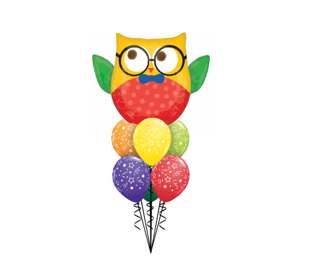 Owl Welcome Back To School Awesome Balloon Bouquet
