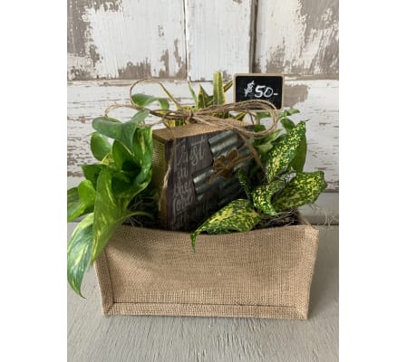 Trust in the Lord Green Plant Arrangement