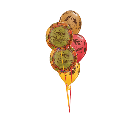 Happy Thanksgiving Classic Balloon Bouquet