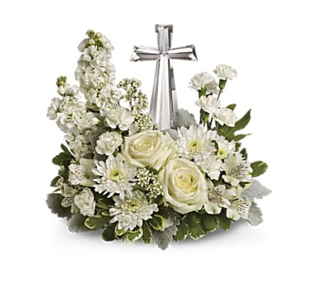 CRYSTAL CROSS CENTERPIECE