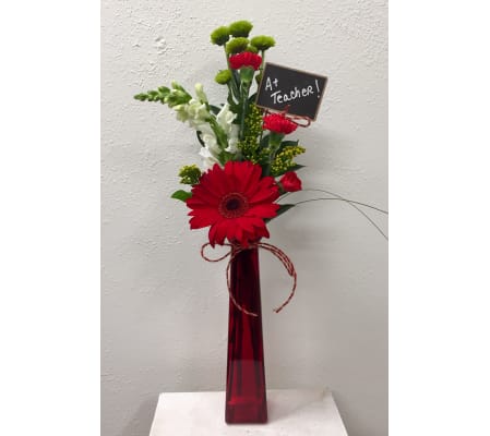 A+ Teacher Bud Vase