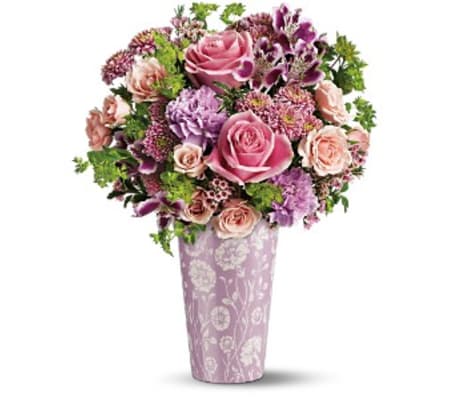 Pink Damask Mug