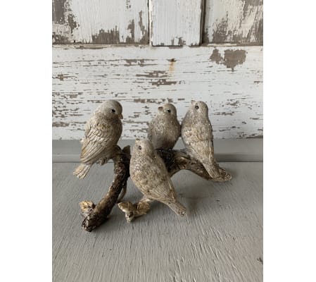 Glittered Birds on a Stick