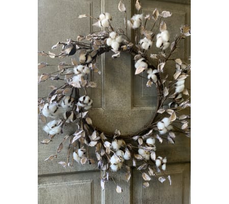 Cotton Wreath