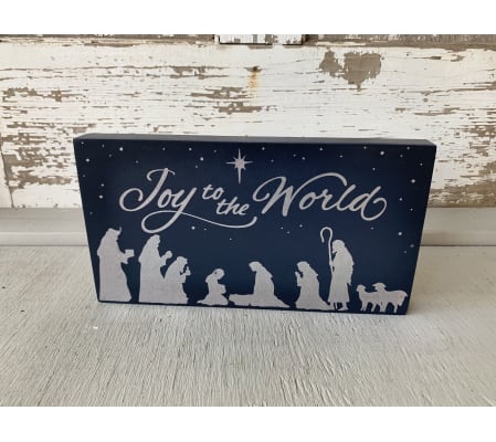 Joy to the World Nativity Sign