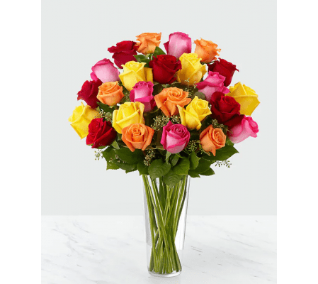 Colored Long Stem Roses