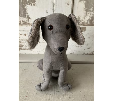 Gray Dog Door Stopper