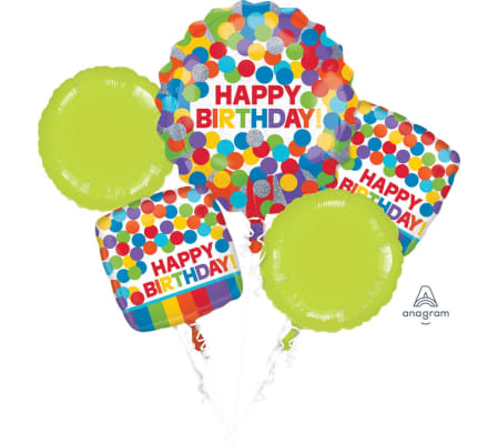 Primary Rainbow Birthday Bouquet