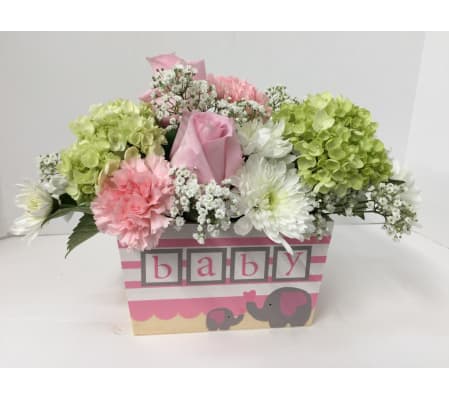For The New Mom - Baby Girl Arrangement