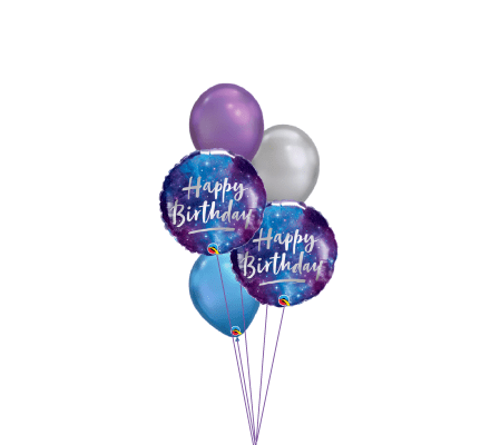 Galaxy Birthday Classic Balloon Bouquet