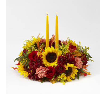 FTD's Giving Thanks Candle Centerpiece by TCG