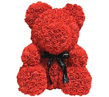 RED FOAM ROSE BEAR
