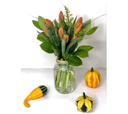 Tulips in a Mason Jar