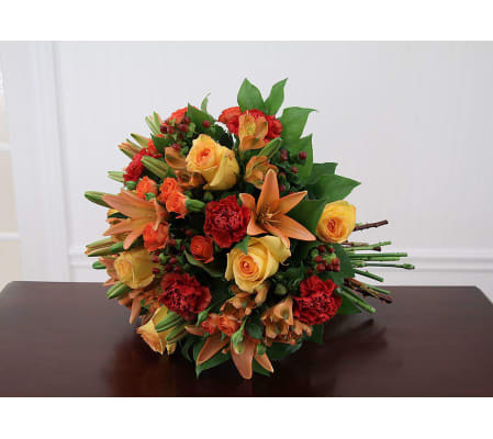 Sunrise Sunset Euro Handtied Bouquet
