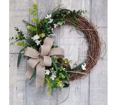 Spring time in the fields silk wreath