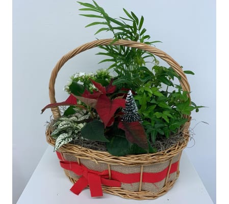 Jute Holiday Planter Garden