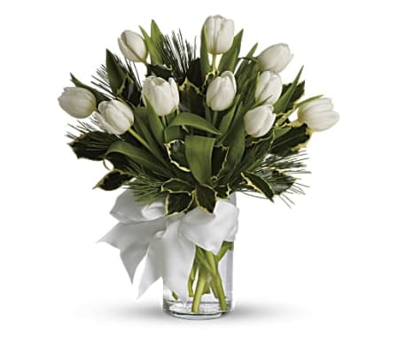 White Tulip Arrangement