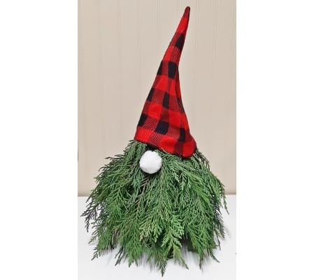 Gnome with Pointed Flannel Hat