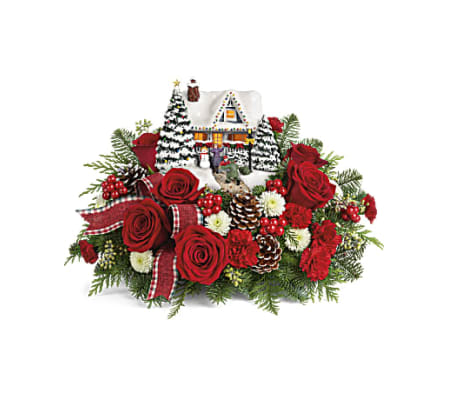 Thomas Kinkade's Hero's Welcome Bouquet & Keepsake