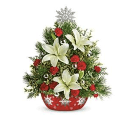 Tree of Shimmering Snowflakes Centerpiece