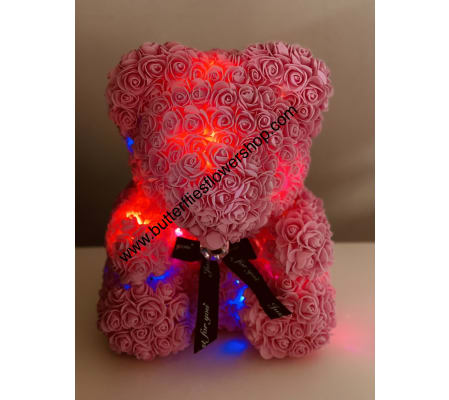 FLOWER BEAR WITH LIGHTS